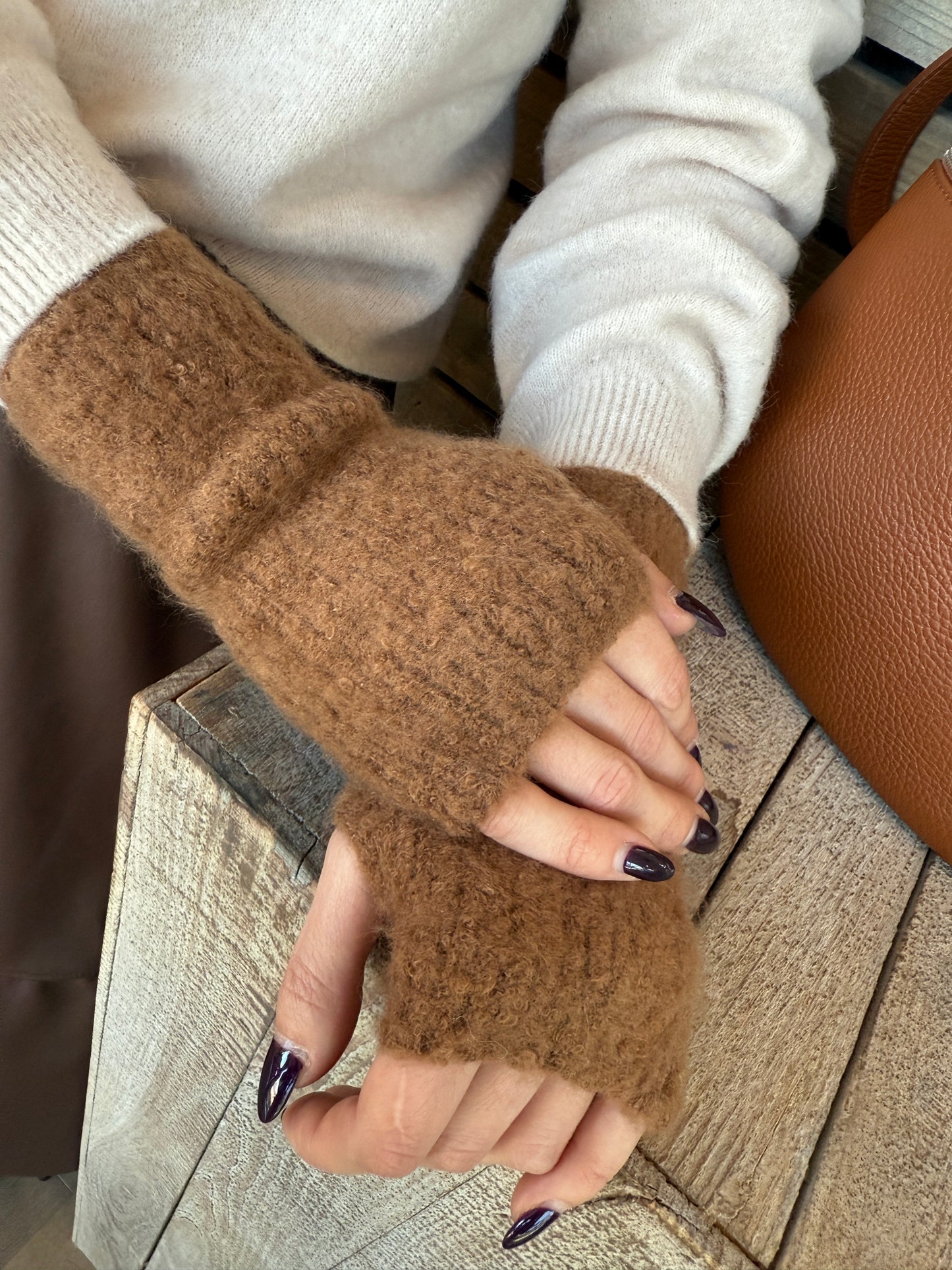 Mitaines Valéria moka