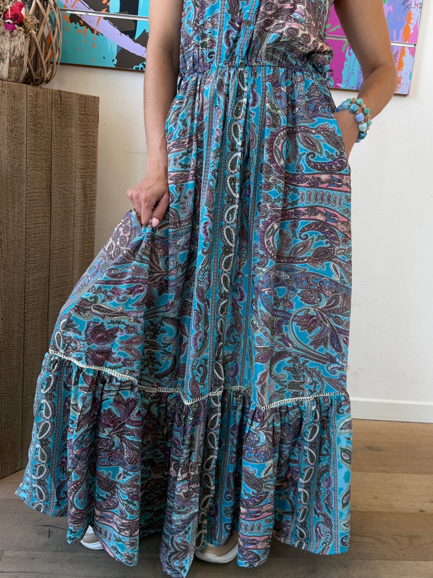 Robe Alisa turquoise
