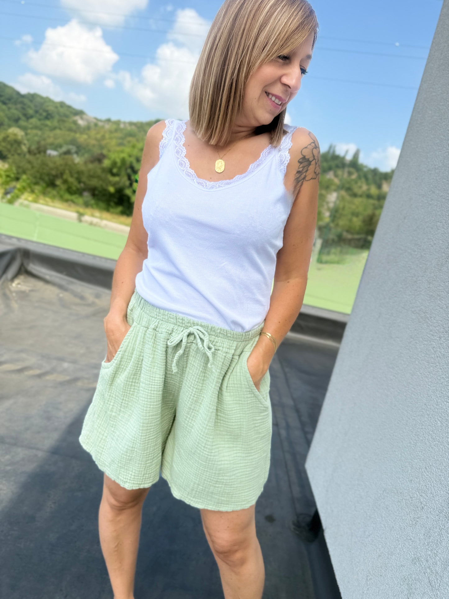 Short Louise vert