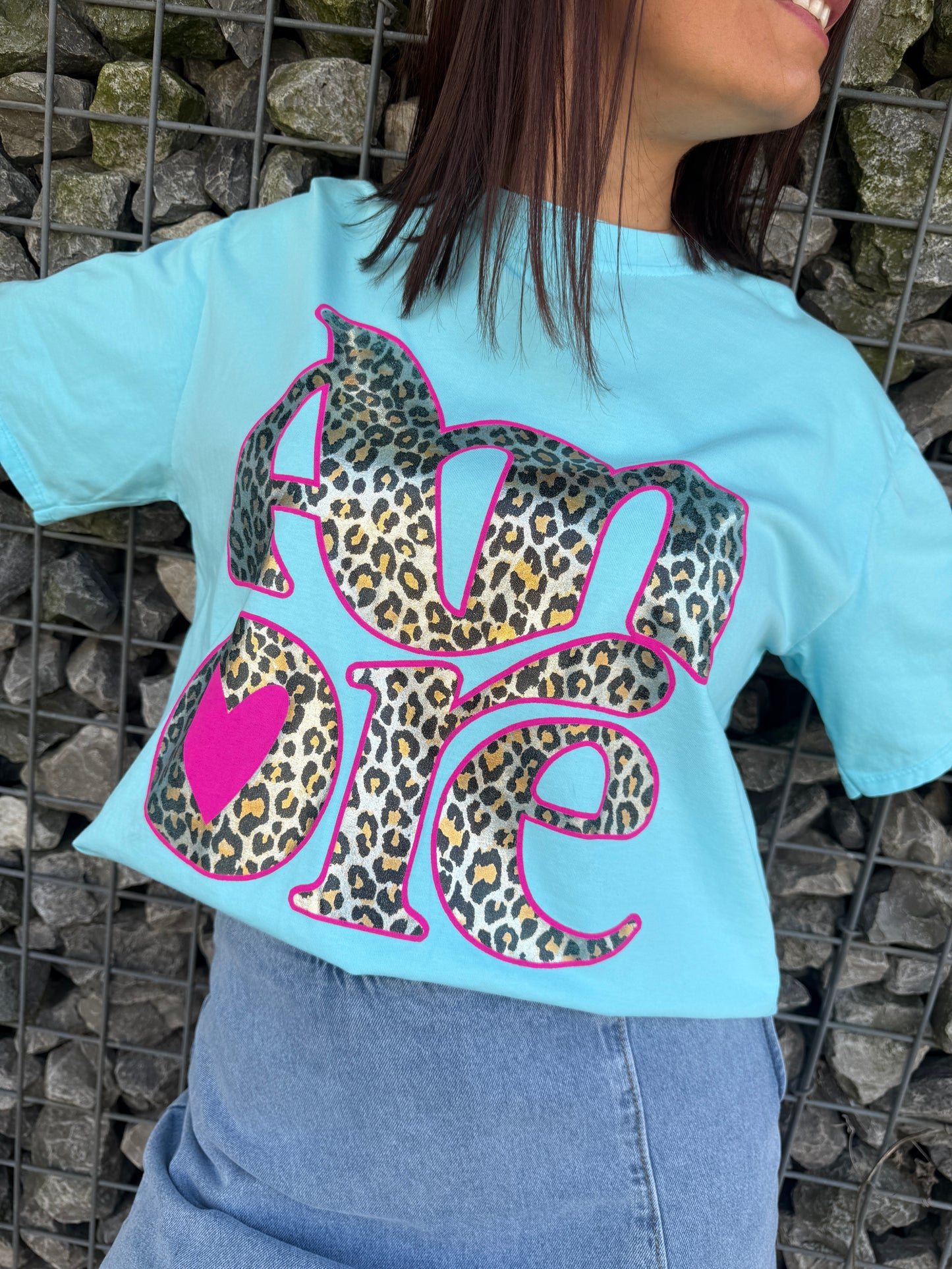 T-shirt Amore turquoise