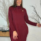 Robe Diva bordeaux