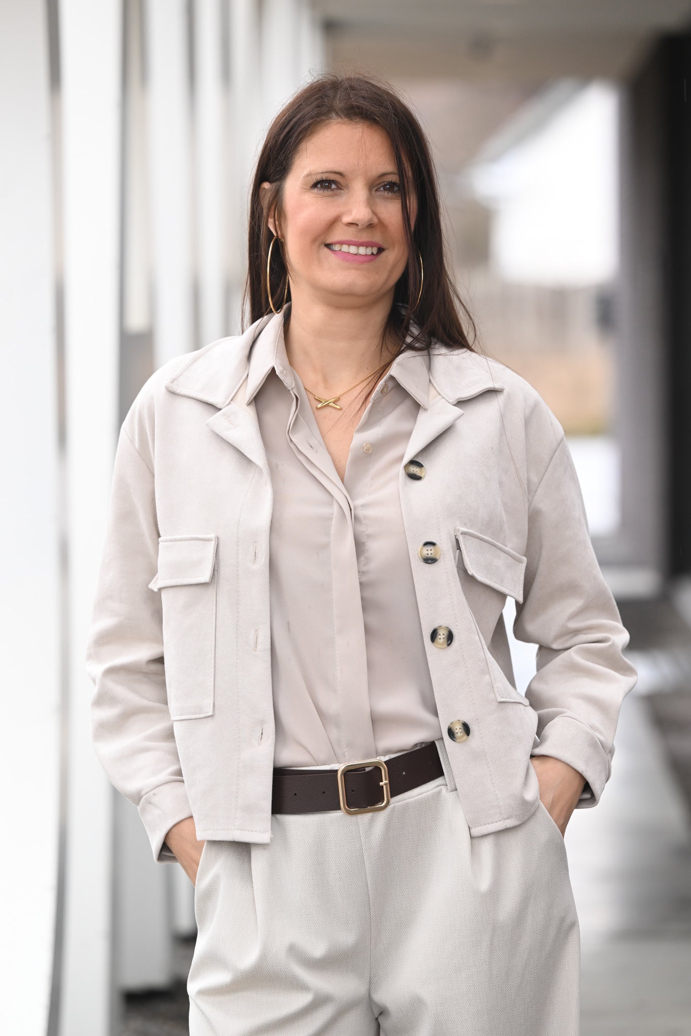 Chemisier Lorena beige