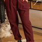 Pantalon Lucas bordeaux