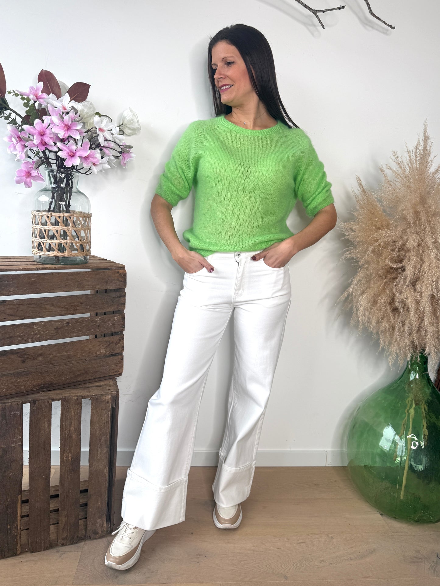Pull Lali vert pomme