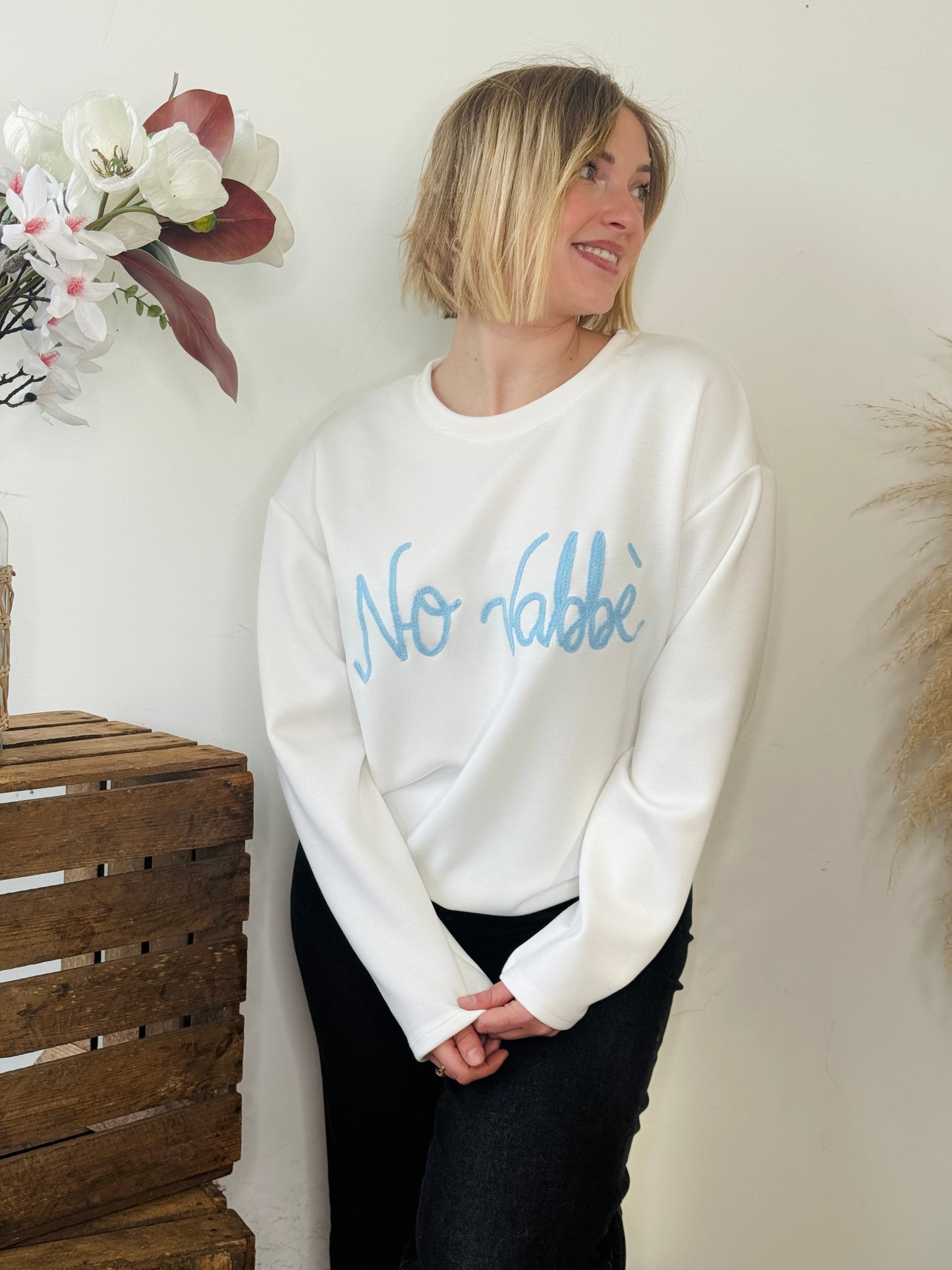 Sweat No Vabbé blanc