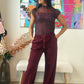 Pantalon Léna bordeaux