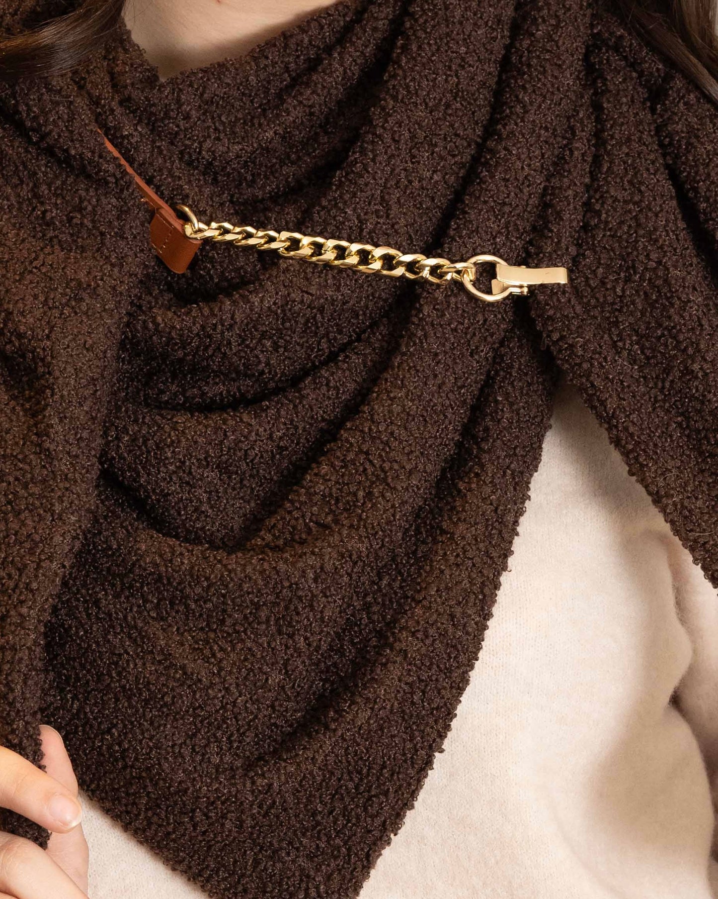 Echarpe triangle Escuella choco