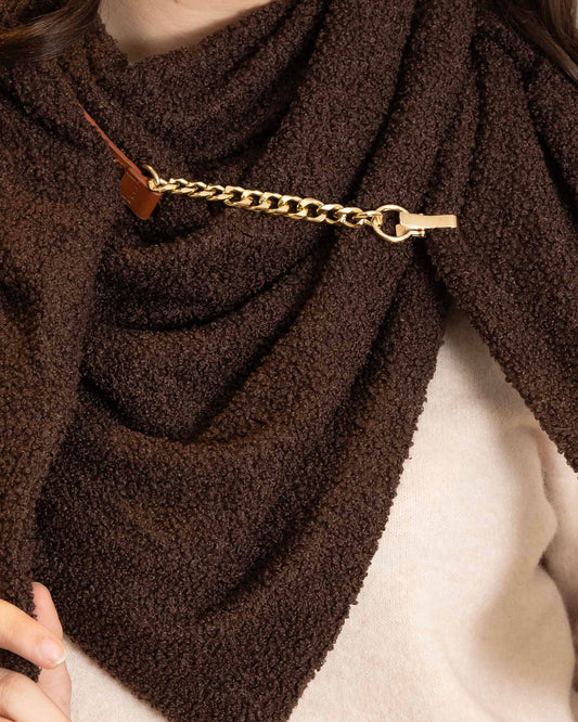 Echarpe triangle Escuella choco