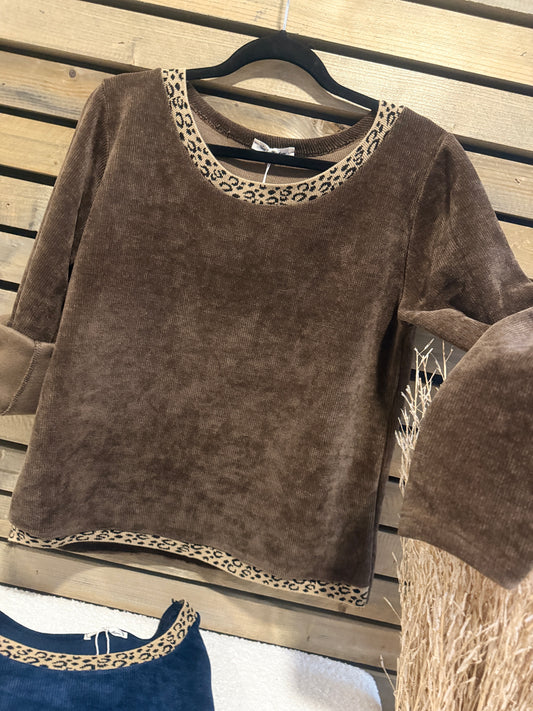 Pull Mya chocolat