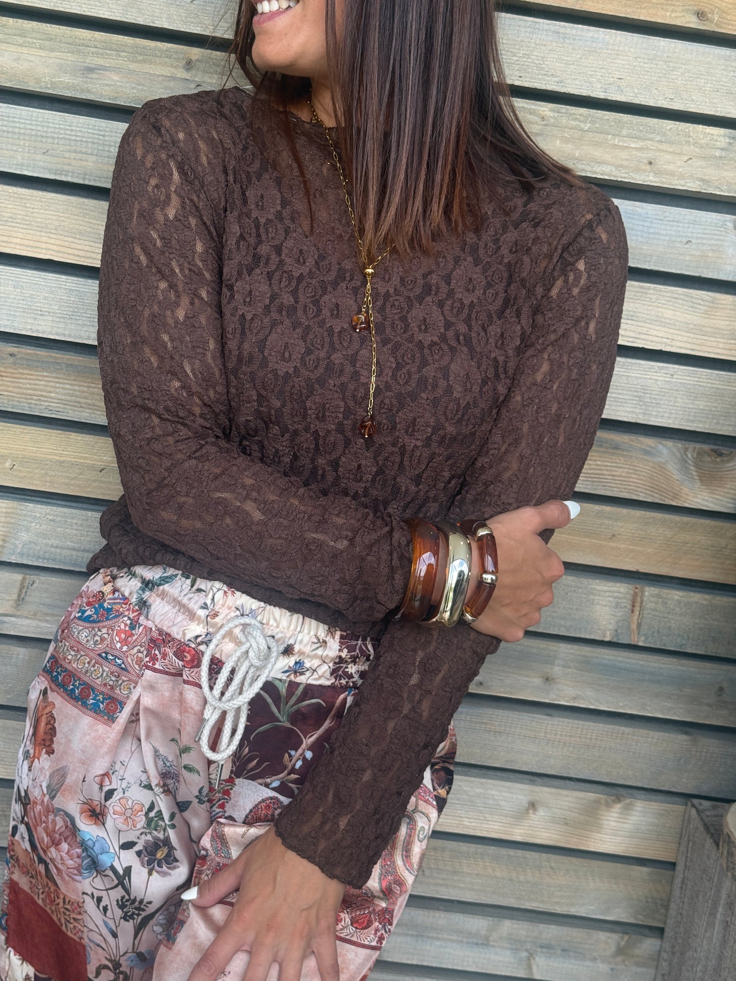 Blouse Caro chocolat