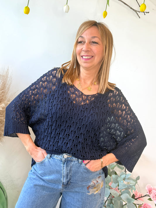 Pull Azura bleu marine