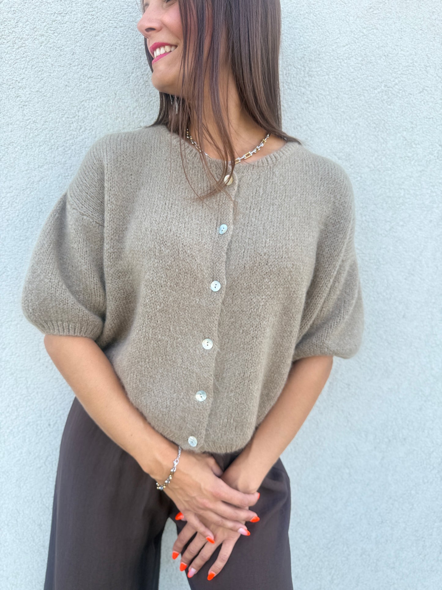 Gilet Cosy taupe