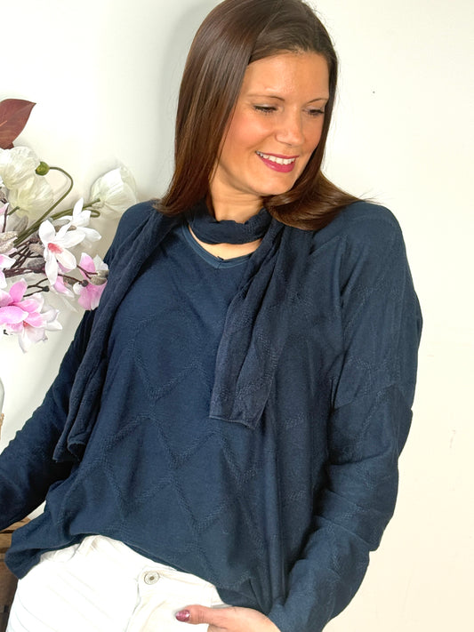 Pull Kenza bleu marine