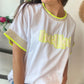 T-shirt Bella jaune fluo