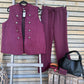 Gilet Electra aubergine