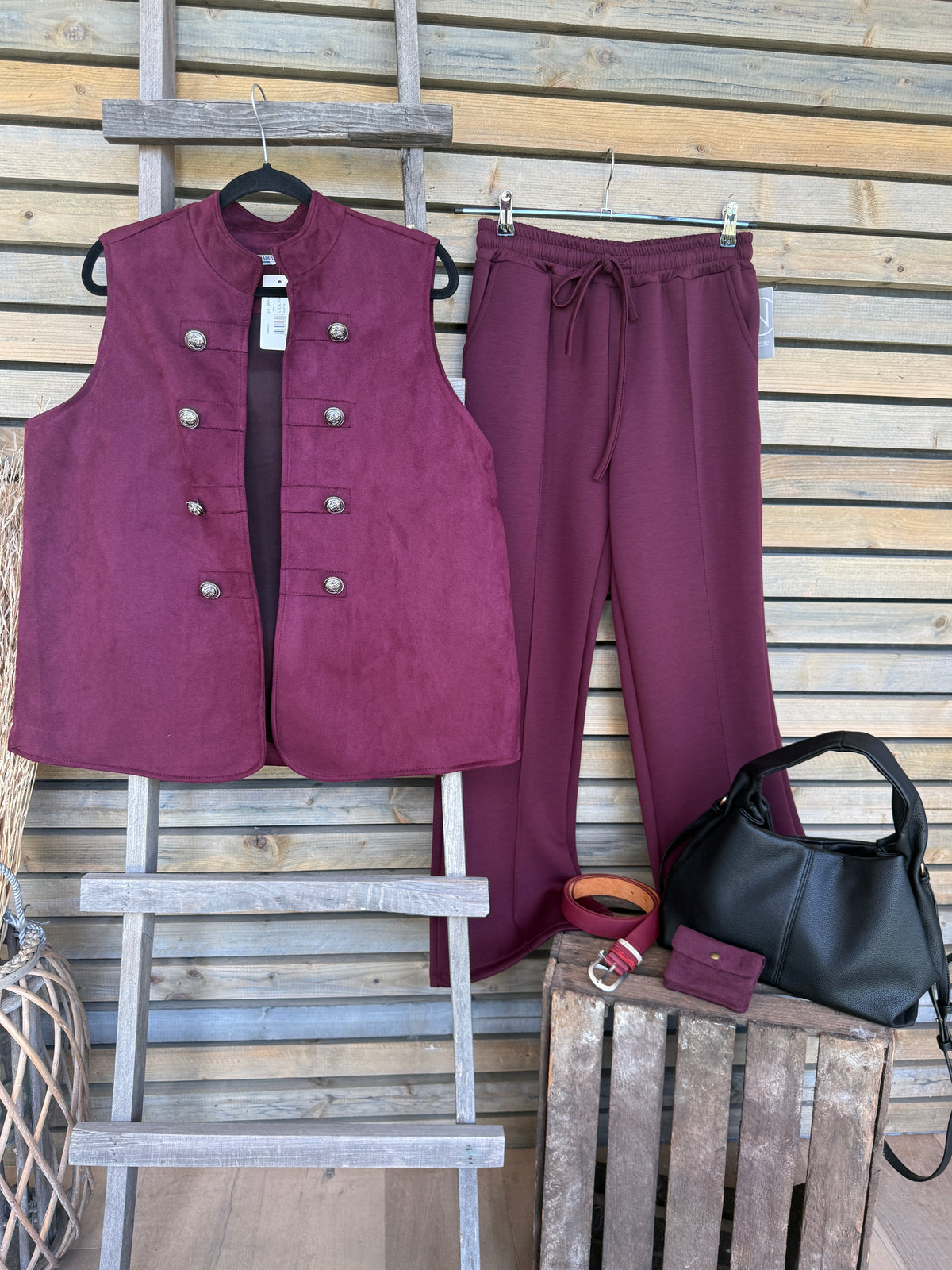 Gilet Electra aubergine