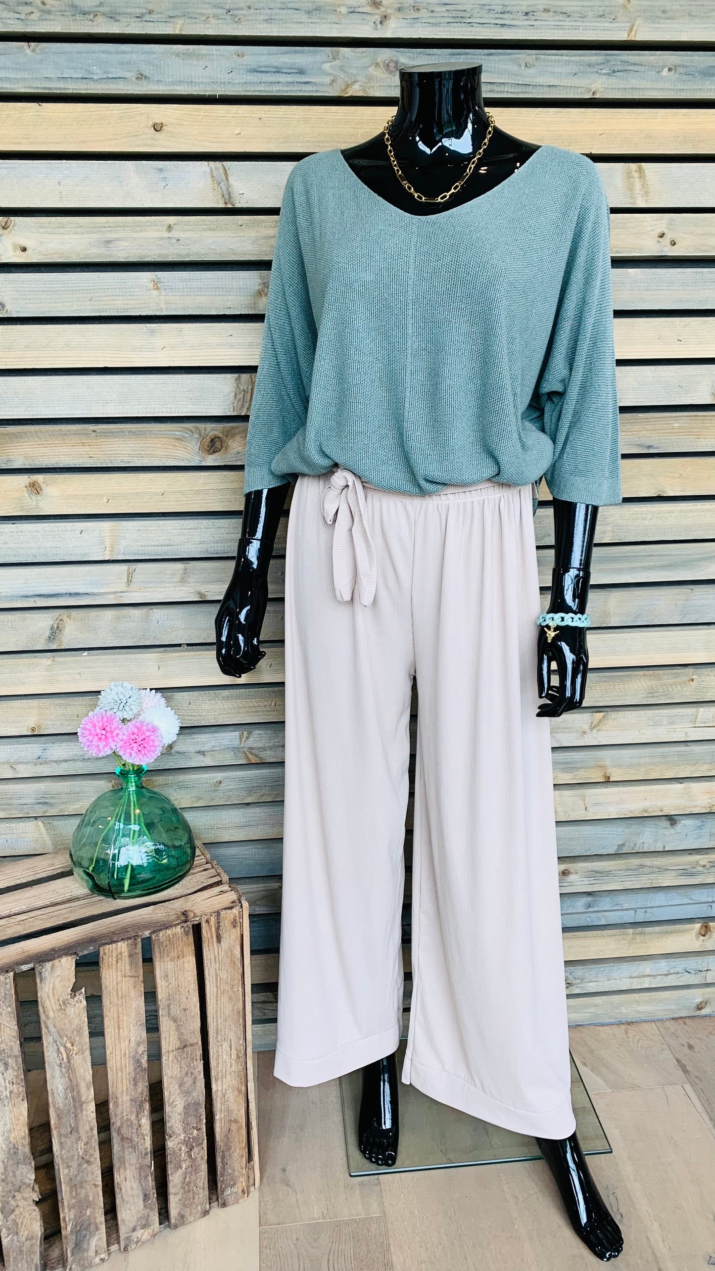 Pantalon Nathalie beige