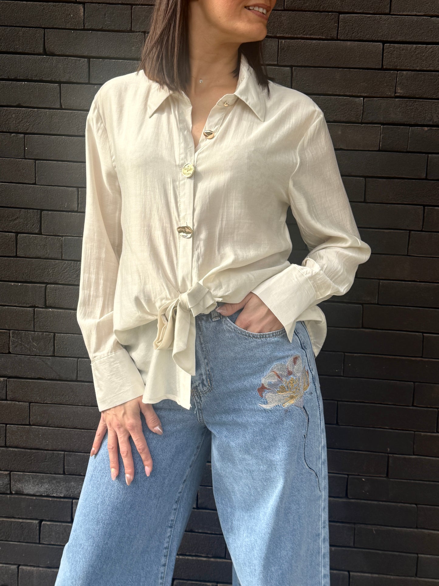 Chemisier Beverly Beige
