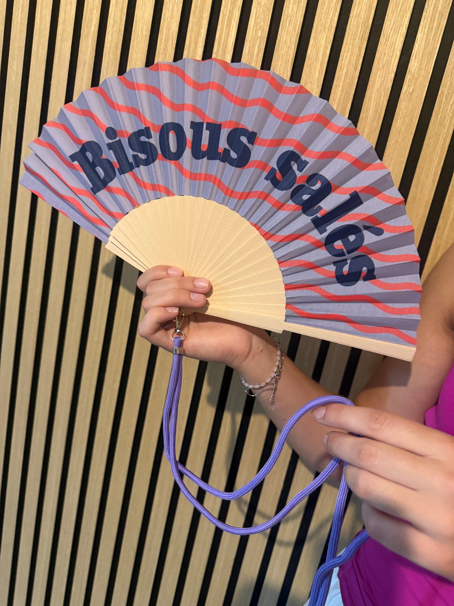 Eventail "Bisous Salés"
