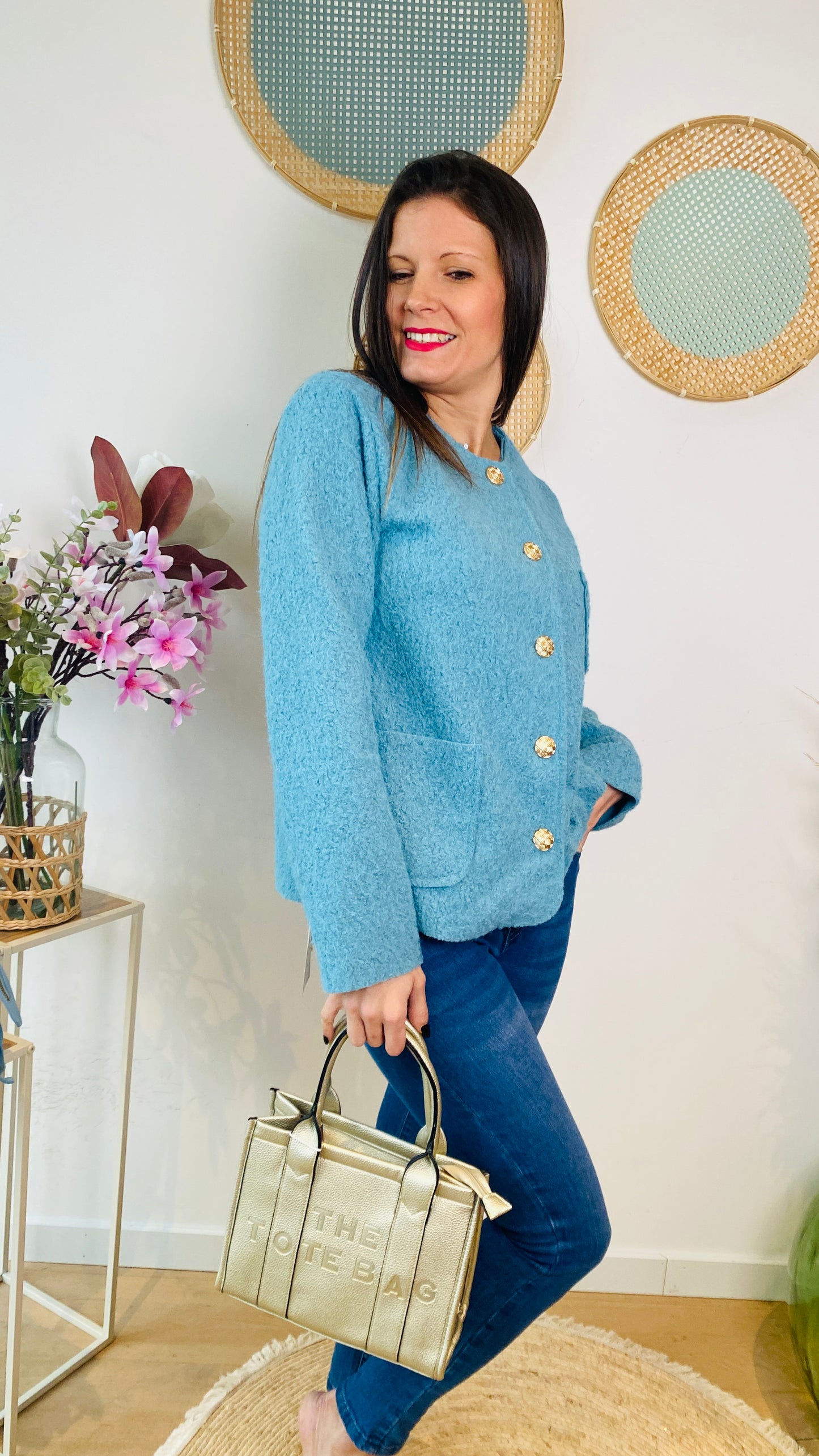 Veste  Elena bleu jeans