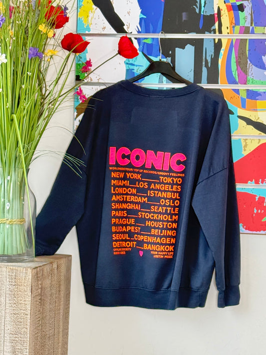 Sweat Iconic bleu marine