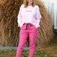 Pantalon Antonin fuchsia