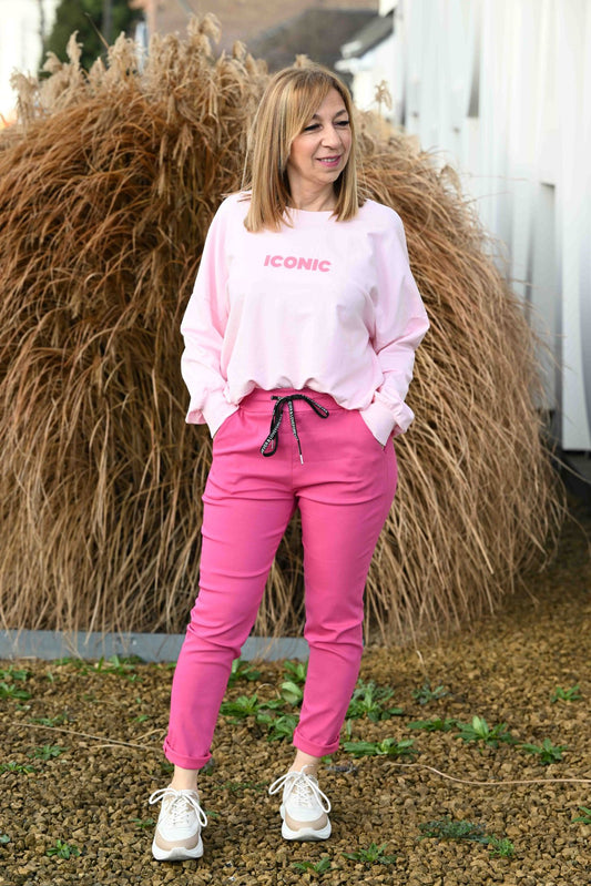 Pantalon Antonin fuchsia