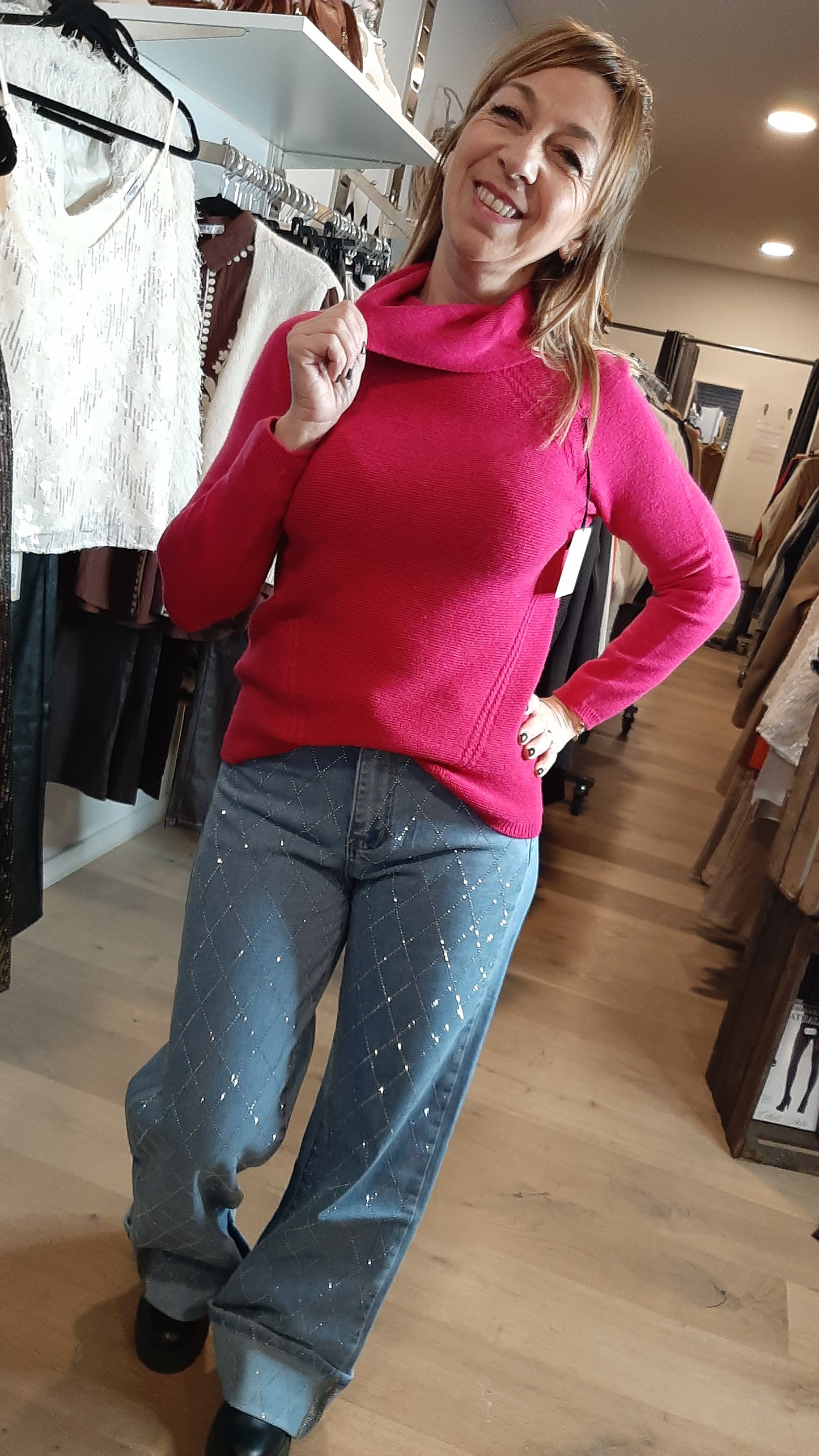 Pull Nadege Fuschia