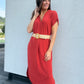 Robe longue Sohane Terracota