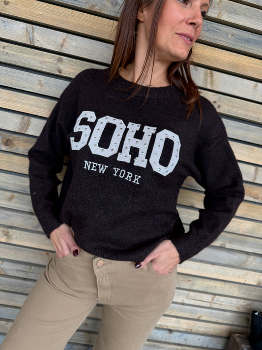 Pull Soho chocolat