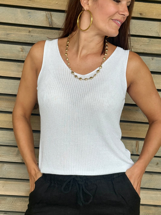Top Coraline blanc