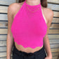 Crop Top Sélène Fuschia