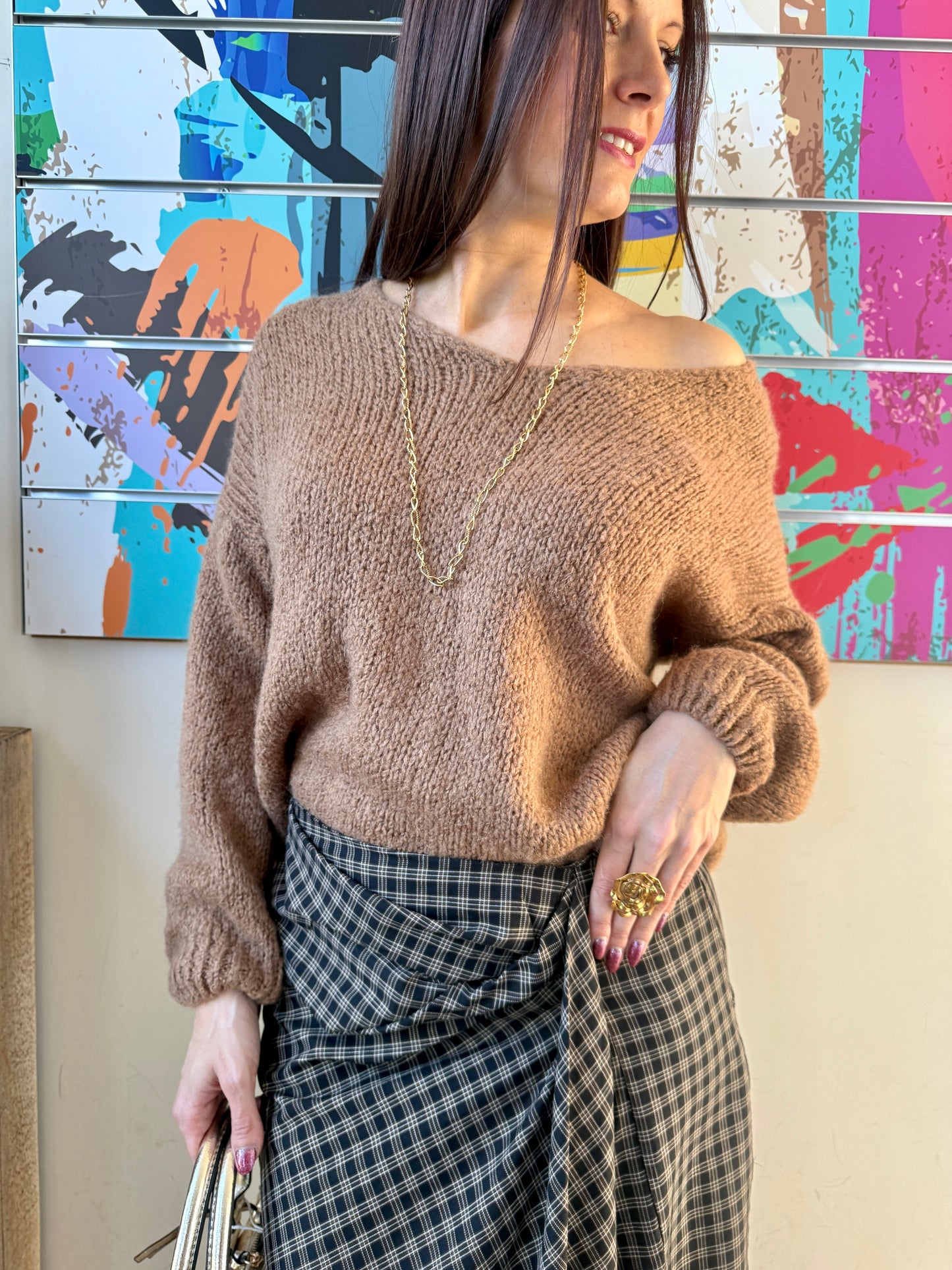 Pull Félicie camel