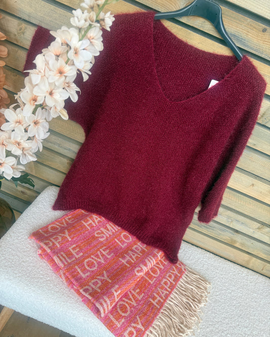 Pull Aya bordeaux