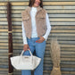 Gilet Ivory camel