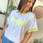 T-shirt Bella jaune fluo