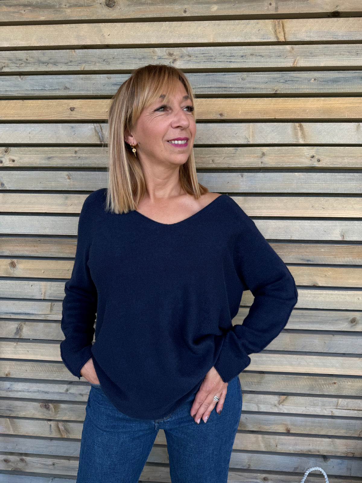 Pull Lucie bleu marine