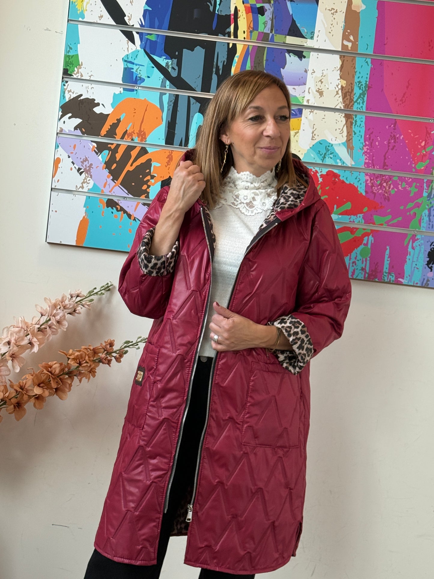 Veste Esmée bordeaux
