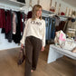 Pantalon BASILE chocolat