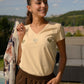 T-shirt Lizzie beige