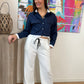 Pantalon BASILE BLANC