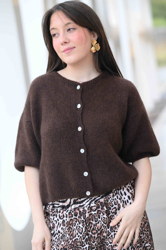 Gilet Cosy choco