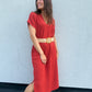 Robe longue Sohane Terracota