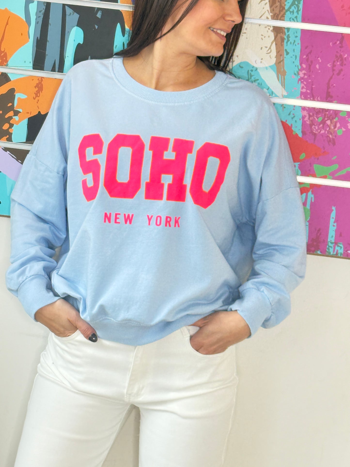 Sweat Zina bleu ciel