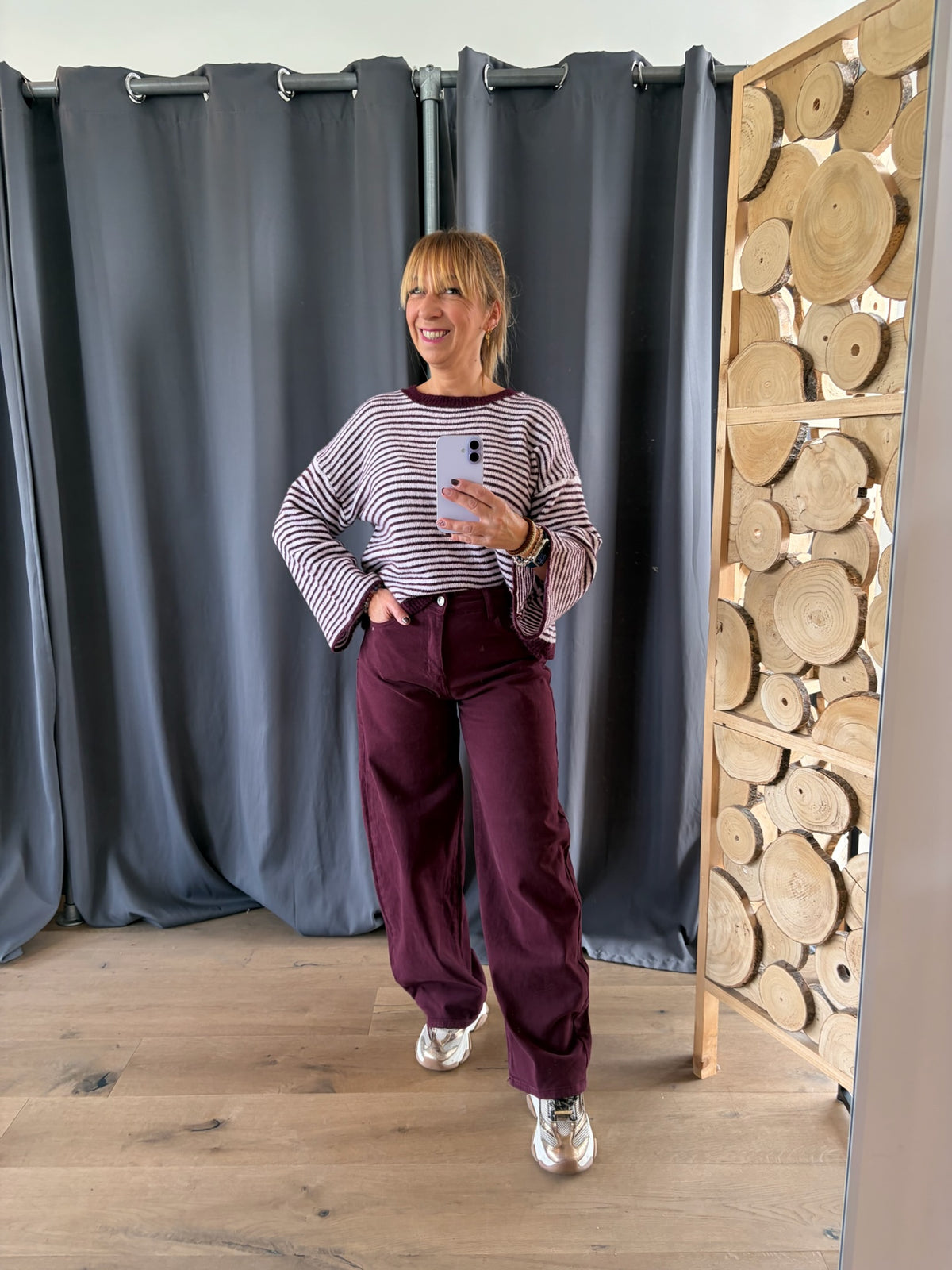 Pull Manille bordeaux