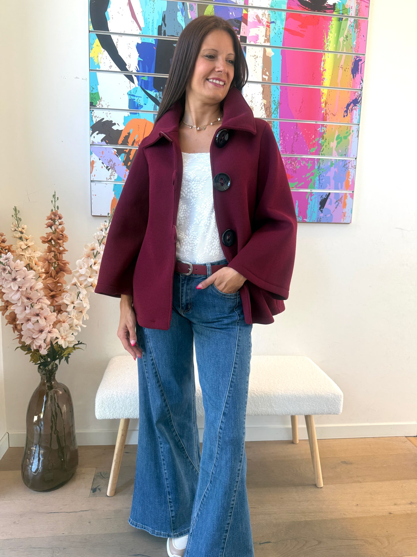 Veste Lupin bordeaux