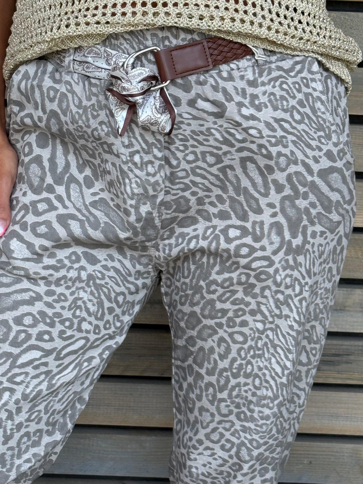 Pantalon Alessia taupe