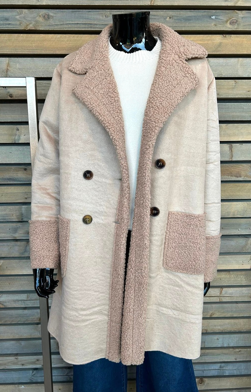 Manteau Filomene long beige