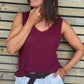Top Coraline bordeaux