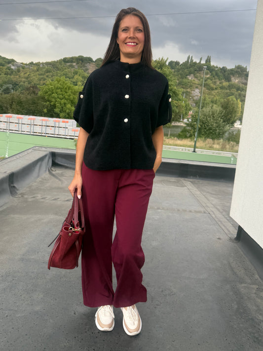 Pantalon Yolène Bordeaux
